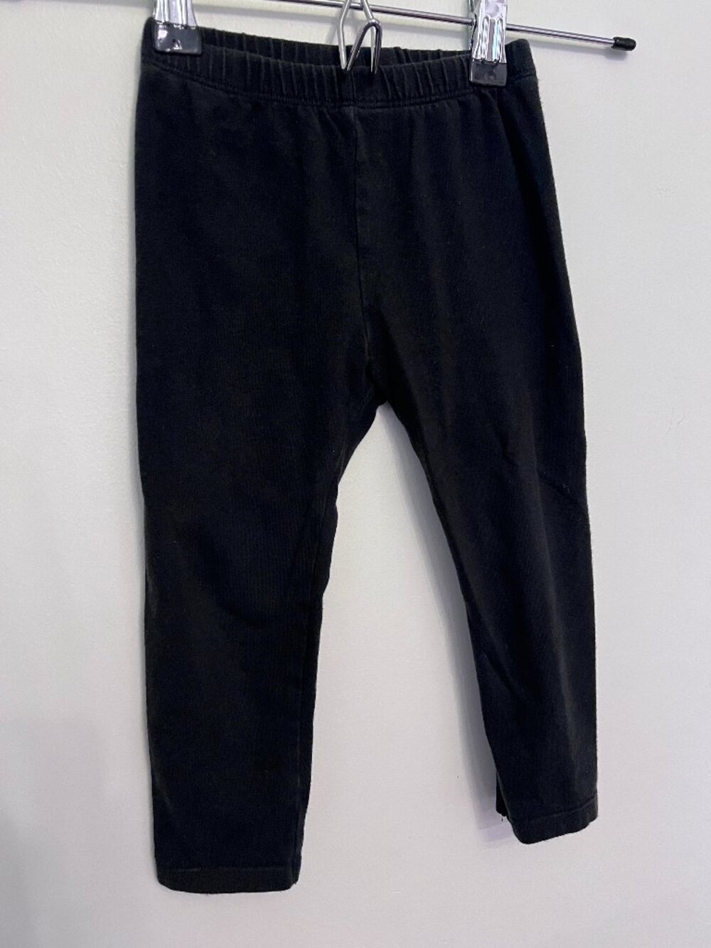 Jumping Beans Black Solid Core Play Leggings - 24 Months